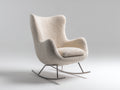 Mecedoras tela 78x90x105 cm - blanco crema - diseño moderno